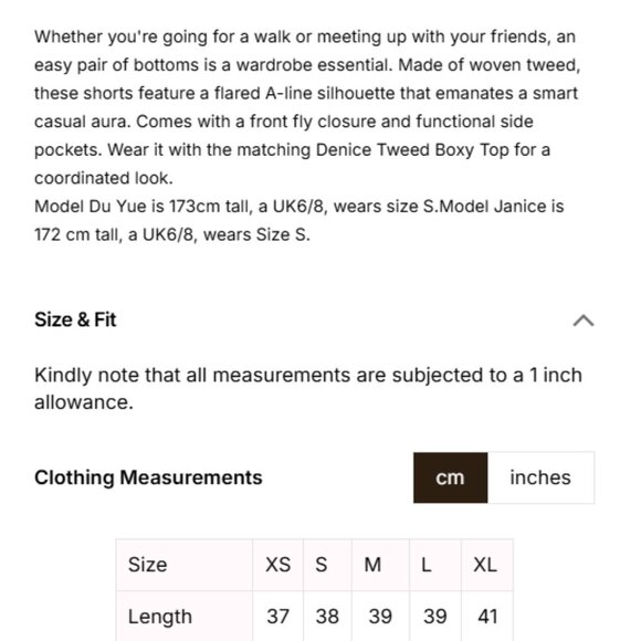 Love Bonito Denice Tweed Flare Shorts - Picture 10 of 12